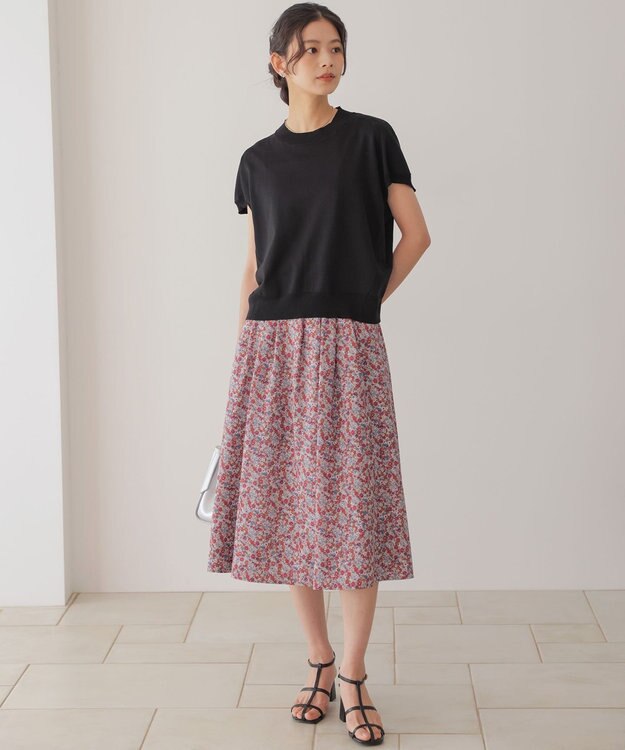 組曲 シアー ニットT ブラック系