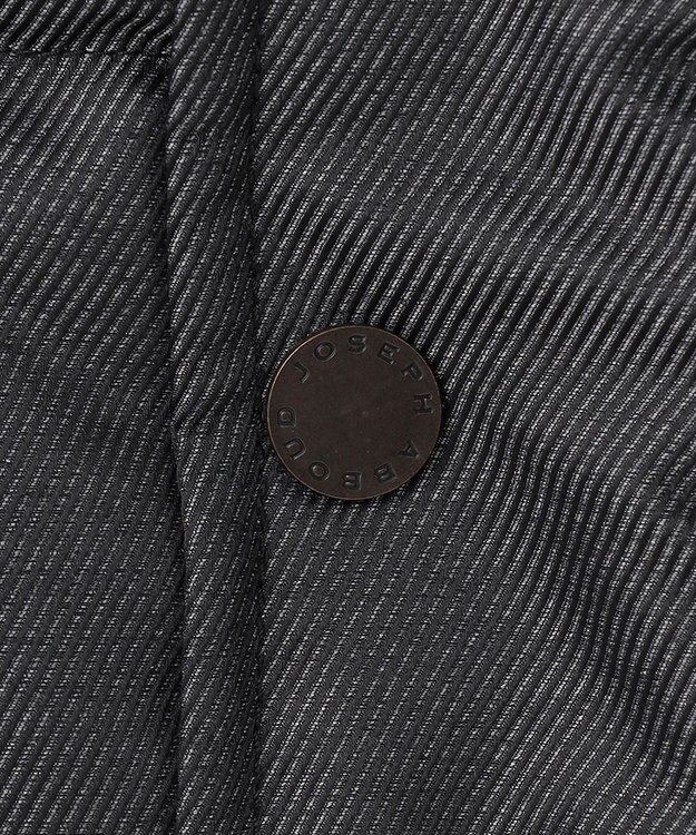 JOSEPH ABBOUD 【撥水/軽量/防風/フード取り外し可/ダウン】インターレースカルゼ  ダウン ブルゾン グレー系