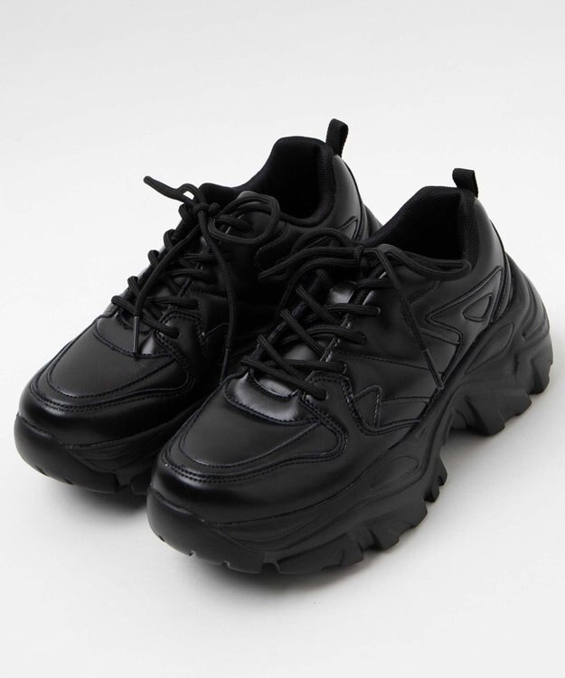 WEGO 厚底ダッドスニーカー ブラック