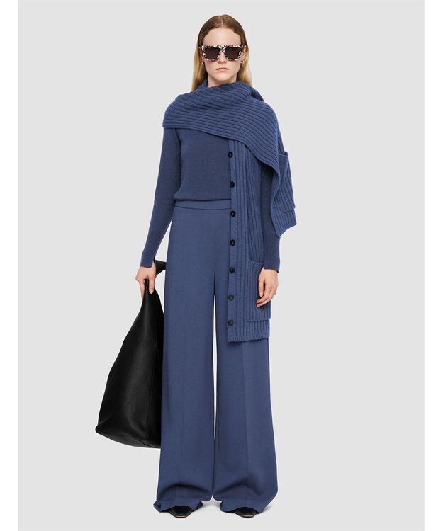 JOSEPH コンフォートキャディー　ワイドトラウザーズ Harbour