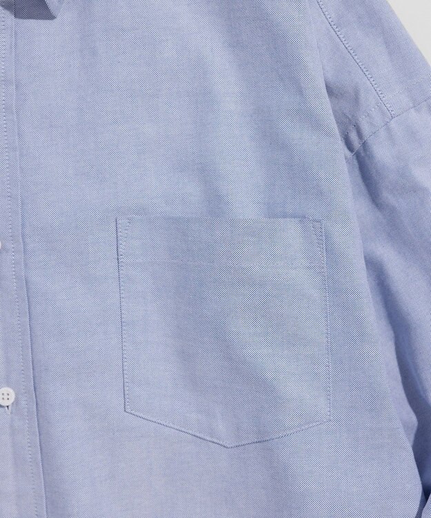 LENO OXFORD SHIRTS《UNISEX》オーバーサイズレギュラーカラーシャツ SAXE BLUE