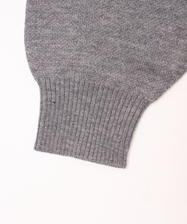 WEGO グラフィックジャガードニットZIPパーカー グレー