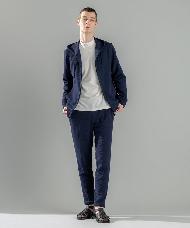 JOSEPH HOMME <新色追加>【オリジナル素材/シワになりにくい/ウエストゴム仕様】ライトタックジャージー イージーパンツ/PEGG EASY ネイビー系