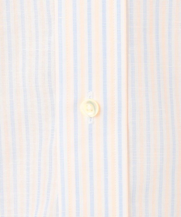 J.PRESS MEN 【WEB・一部店舗限定】コットンリネンマルチストライプ シャツ / B.D. オレンジ系1