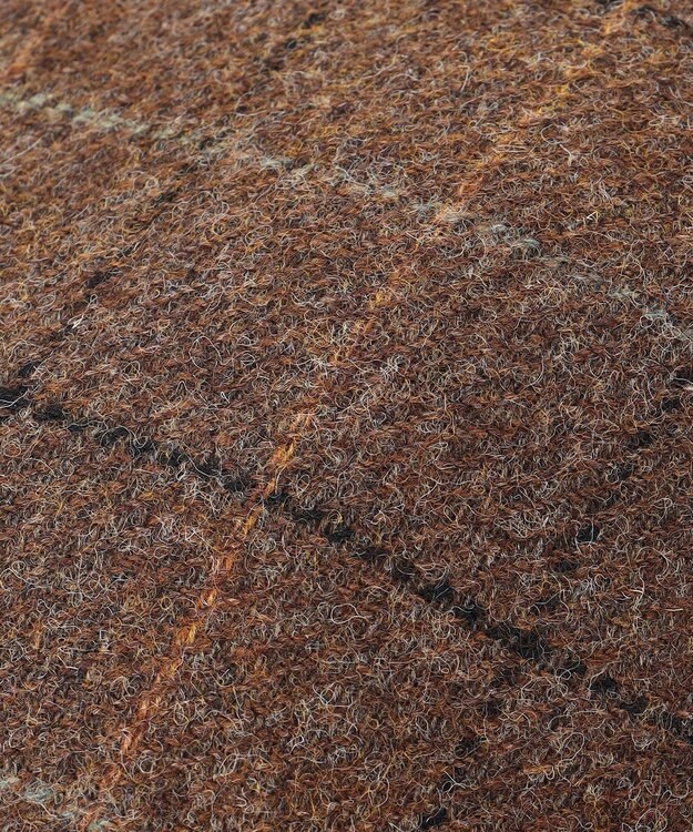 JOSEPH ABBOUD 【サイズ調整可・ツィード/UKファブリック】ツイード ウインドーペン ハンチング ダークブラウン系4