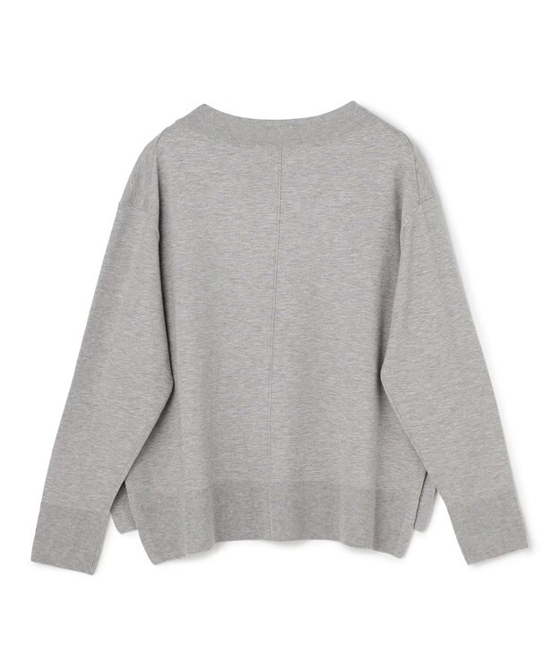 UNFILO L マイビューティニット Vネック グレー