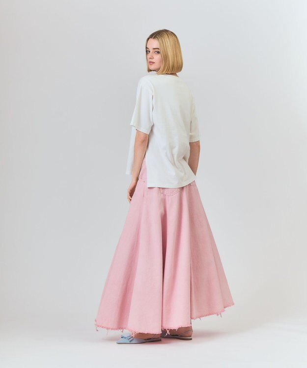 GRACE CONTINENTAL リゾートプリントTシャツ ホワイト