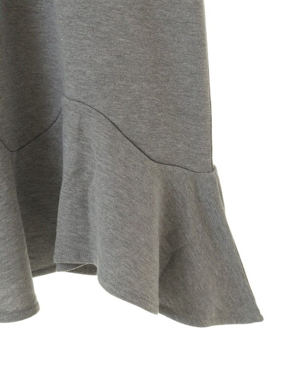 CRAFT STANDARD BOUTIQUE ライン入り裾フリルワンピース Gray Mixture