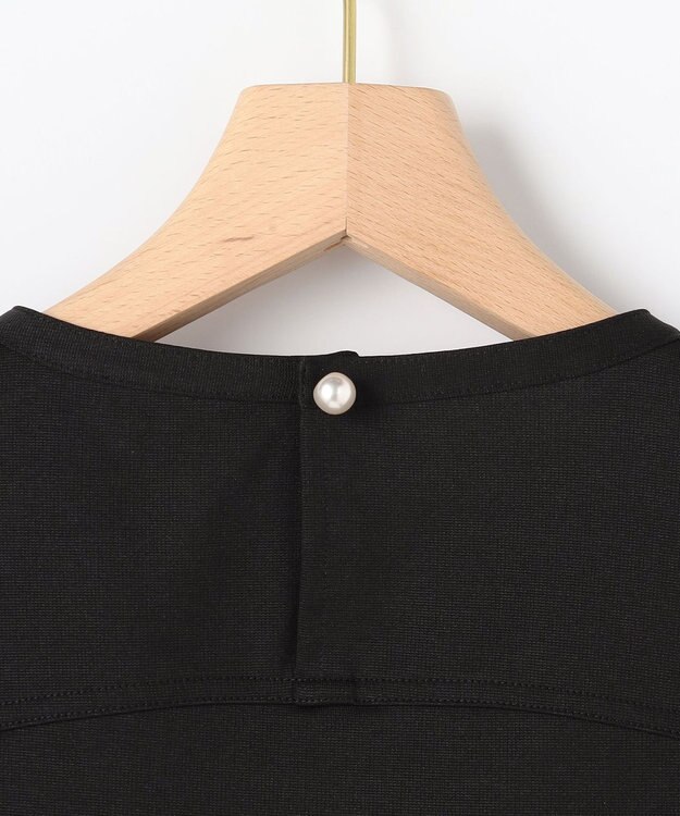 組曲 【先行予約・WEB限定】コットンポンチ チュールコンビ カットソー ブラック系