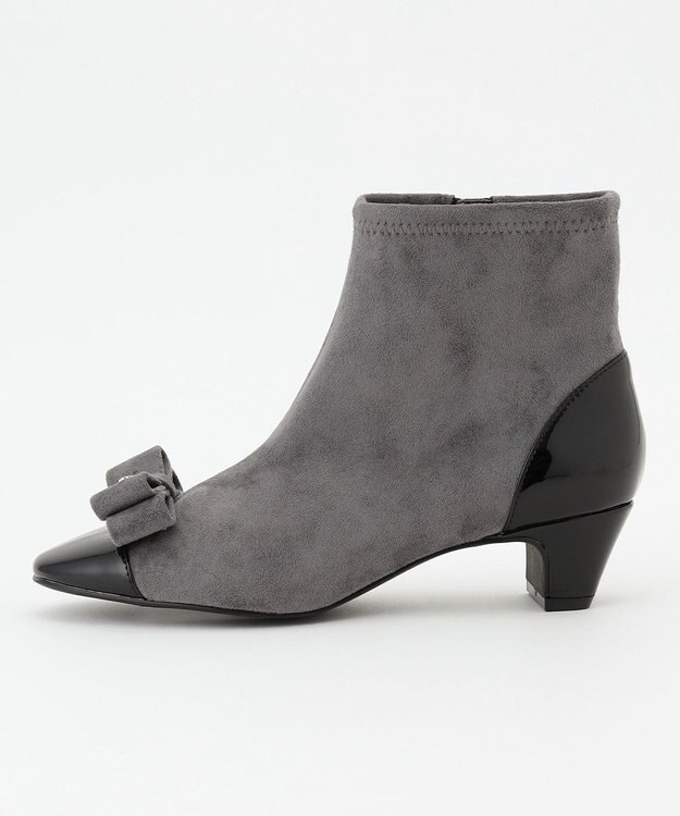 TOCCA NOBLE RIBBON SHORT STRECHBOOTS ブーツ ライトグレー系