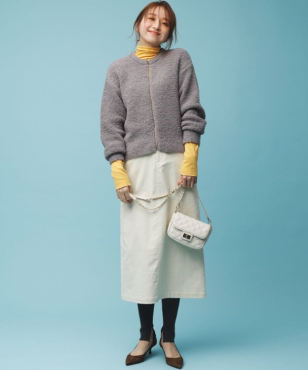 組曲 キルティングショルダーバッグ パールホワイト系