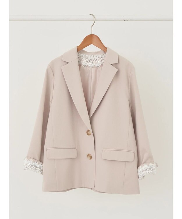 earth music&ecology シングルテーラードジャケット Beige