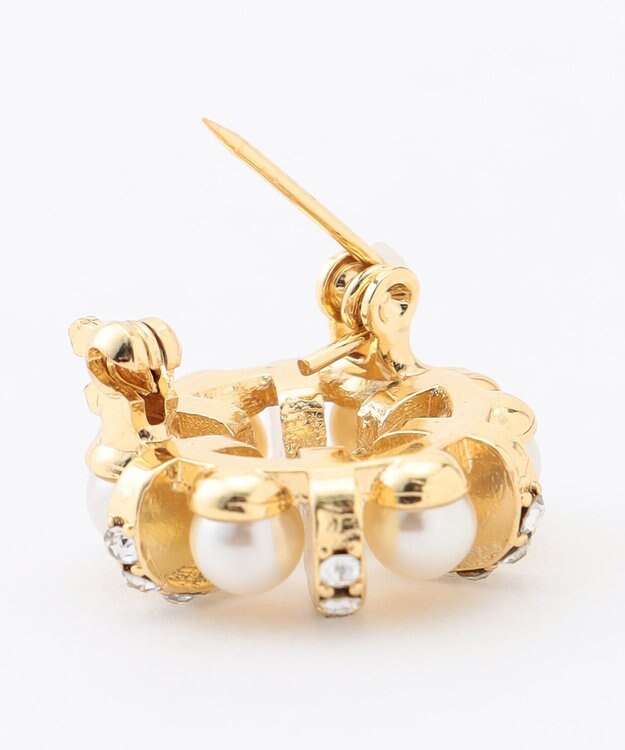 ANY SIS クレセントセット ブローチ ゴールド