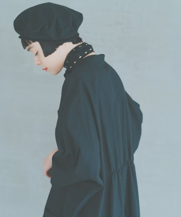 WHITE MAILS 【Kanocoコラボ】ビッグシルエット ワンピース＜洗える・抗菌・消臭・速乾・UVケア＞ クロ