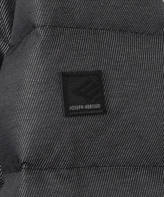 JOSEPH ABBOUD 【撥水/軽量/防風/フード取り外し可/ダウン】インターレースカルゼ  ダウン ブルゾン グレー系