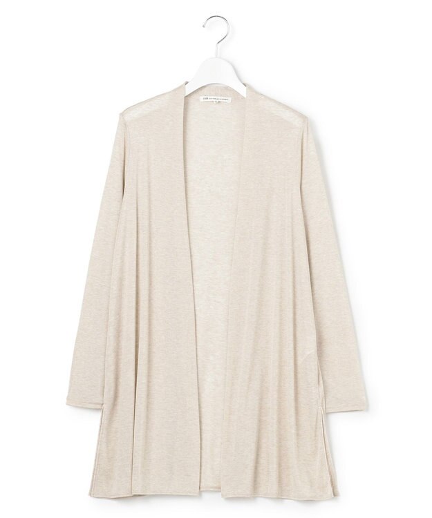 23区 L 【UVケア/接触冷感】マルチ機能 シアー ロング カーディガン ベージュ系