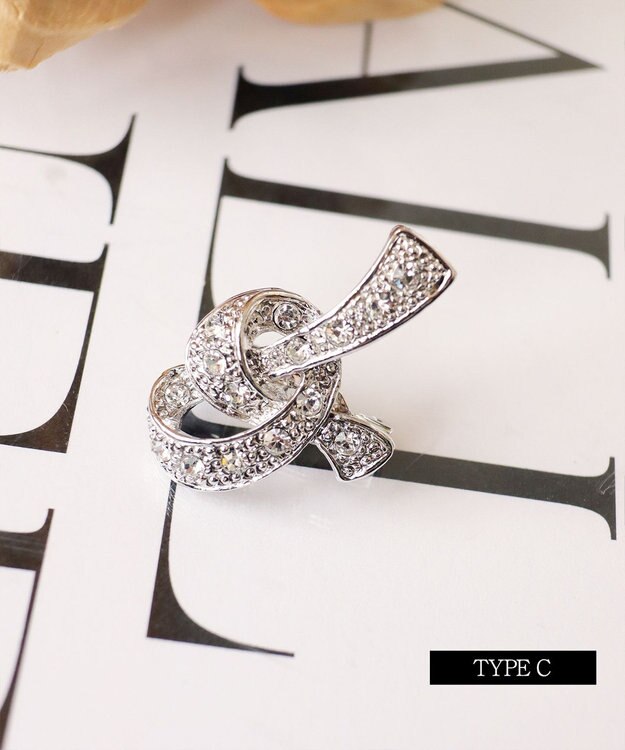 Tiaclasse ダイヤモンドカットブローチシリーズ シルバーC