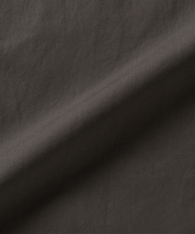 WHITE MAILS COTTON PAPER DUMP BAND COLLAR OVERSIZED シャツドレス カーキ