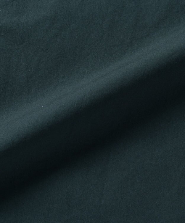 WHITE MAILS COTTON PAPER DUMP BAND COLLAR OVERSIZED シャツドレス ダークグリーン