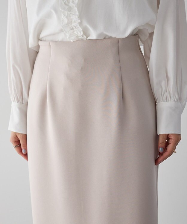 YECCA VECCA ダンボールニットナロースカート Beige