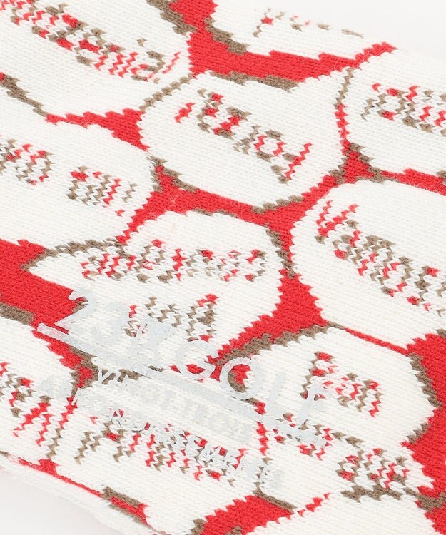 23区GOLF 【MEN】ＹＥＬＬ柄 アンクルソックス オレンジ系5