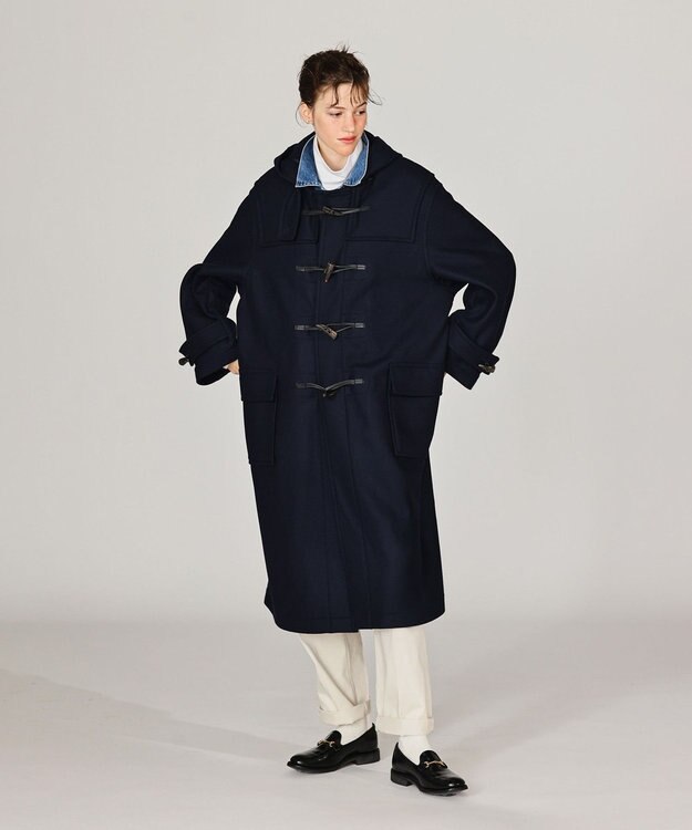 LENO DUFFEL COAT 《MONTGOMERY×LENO》《UNISEX》 ダッフルコート NAVY