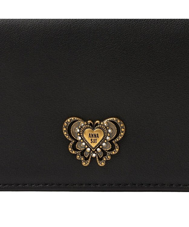 ANNA SUI ウィング 名刺入れ クロ
