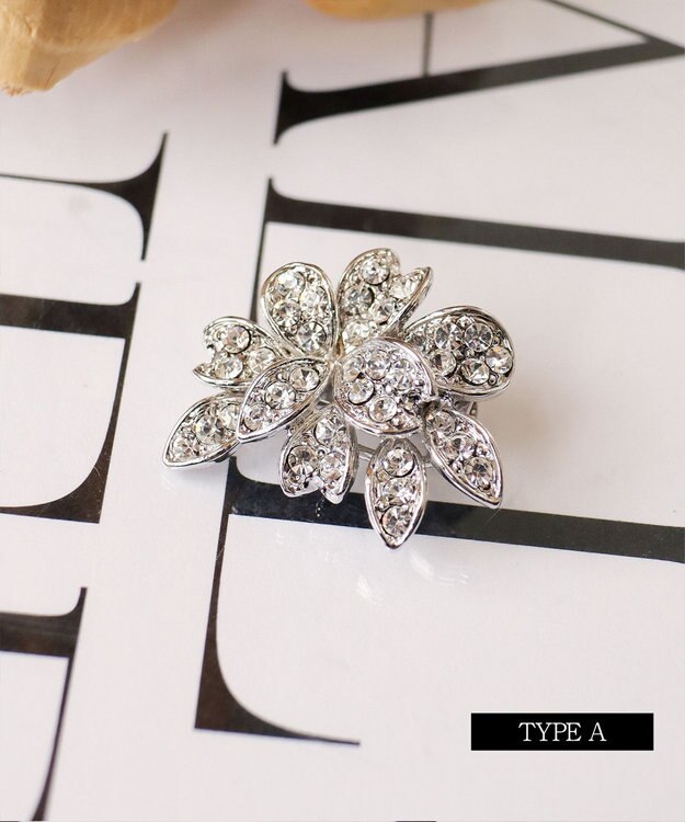 Tiaclasse ダイヤモンドカットブローチシリーズ シルバーA