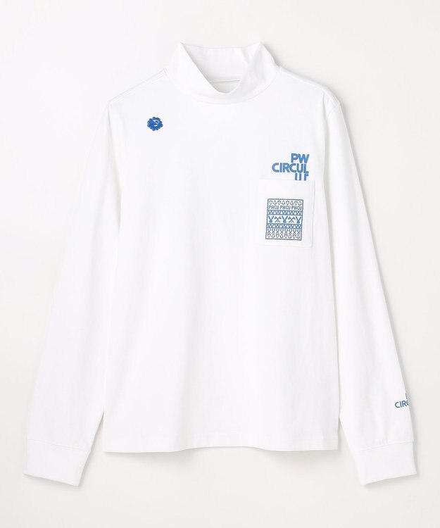 PW CIRCULUS 【吸水速乾 / UV遮蔽率99.5% UVカット / ストレッチ】【WOMEN】DELFT ロングスリーブモックT ゴルフウェア レディース ホワイト系