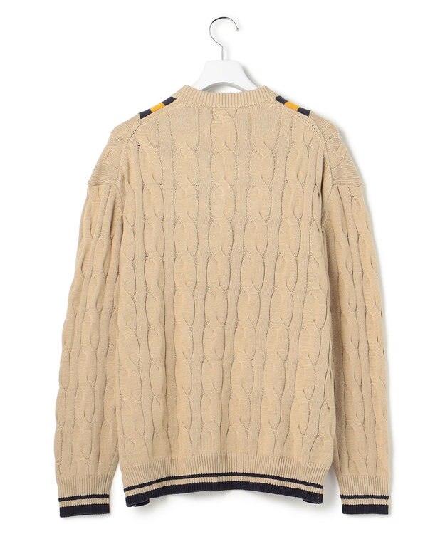 J.PRESS YORK STREET 【UNISEX】チルデンVネック ニット ベージュ系