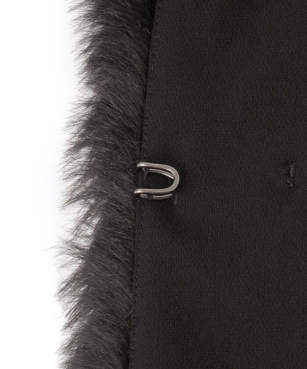 23区 ECOPEL エコファー コンビ ジレ ブラック系