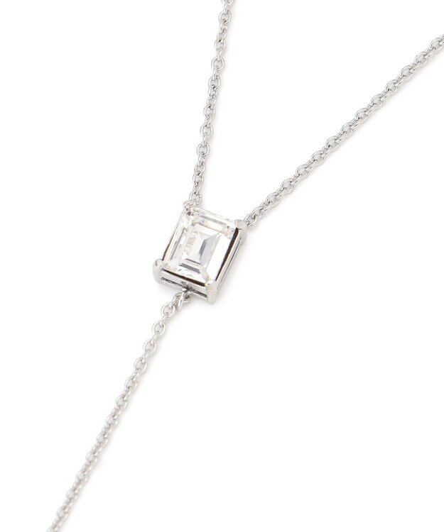 23区 ラインストーン ラリエット ネックレス シルバー系