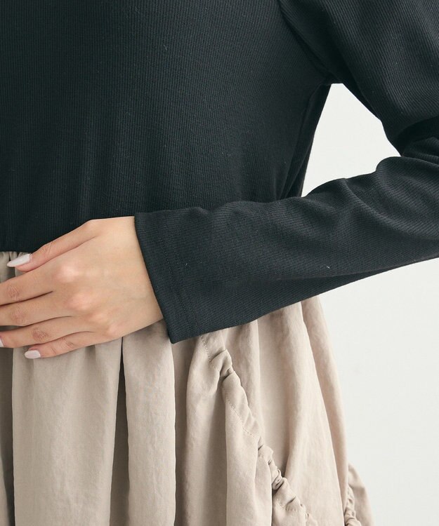 Green Parks ・ＳＵＧＡＲ　ＳＰＯＯＮ　コクーンハイブリットワンピー Black