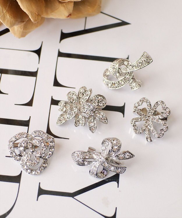 Tiaclasse ダイヤモンドカットブローチシリーズ シルバーA