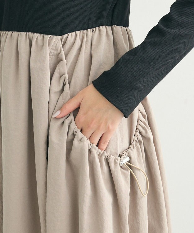 Green Parks ・ＳＵＧＡＲ　ＳＰＯＯＮ　コクーンハイブリットワンピー Black