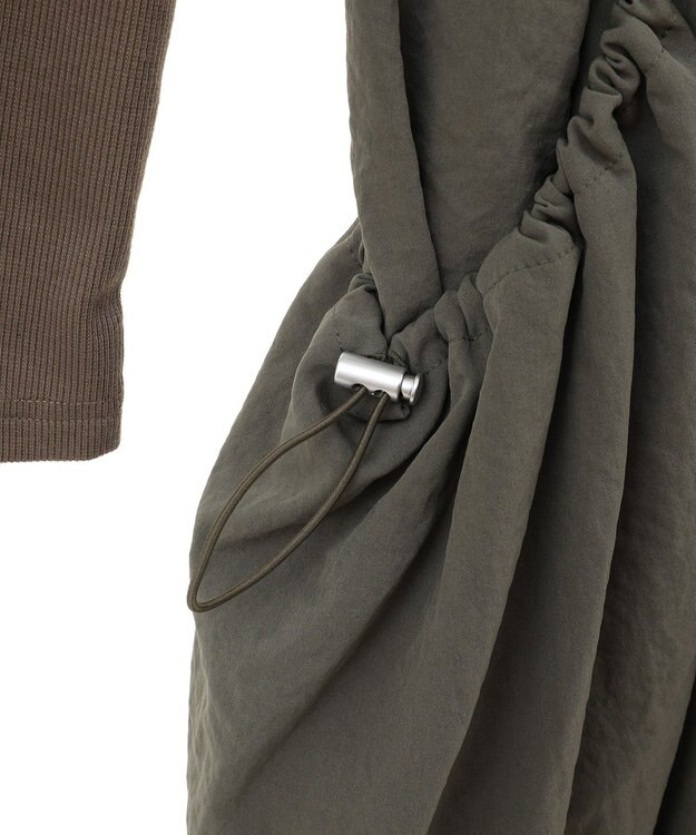 Green Parks ・ＳＵＧＡＲ　ＳＰＯＯＮ　コクーンハイブリットワンピー Gray Beige