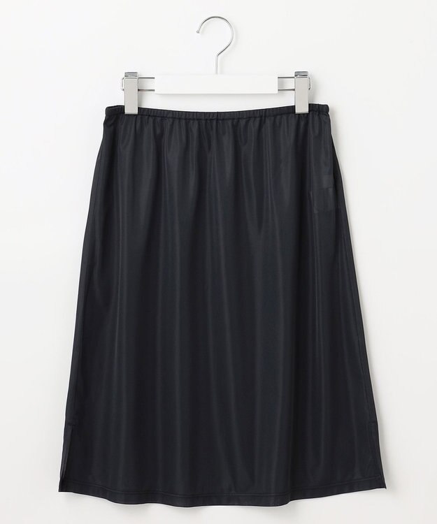 J.PRESS LADIES L 【接触冷感・洗える】プレーティングジャージー ワンピース ネイビー系