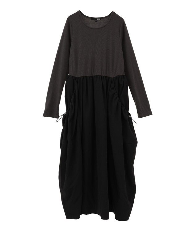 Green Parks ・ＳＵＧＡＲ　ＳＰＯＯＮ　コクーンハイブリットワンピー Charcoal Gray