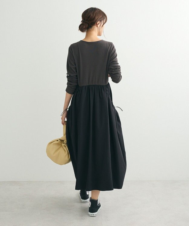 Green Parks ・ＳＵＧＡＲ　ＳＰＯＯＮ　コクーンハイブリットワンピー Charcoal Gray