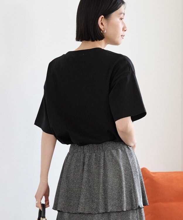 AMERICAN HOLIC 箔プリントＴシャツ Black