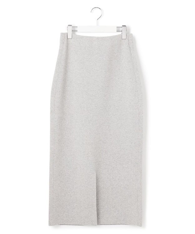 23区 【VERY掲載/洗える】カシミヤブレンド Iライン ニットスカート ライトグレー系