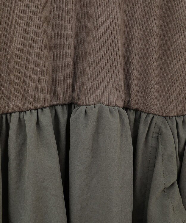 Green Parks ・ＳＵＧＡＲ　ＳＰＯＯＮ　コクーンハイブリットワンピー Gray Beige