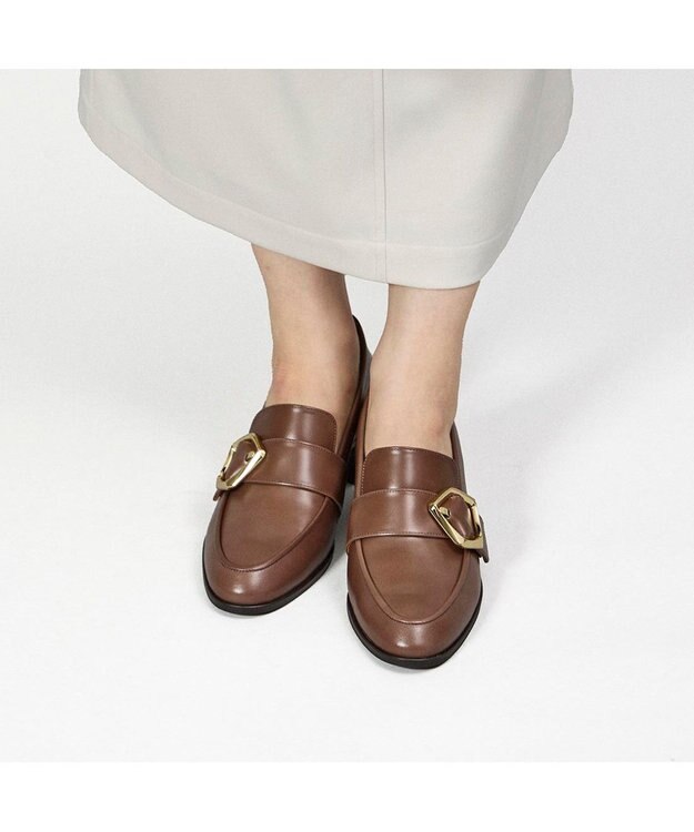 MODE ET JACOMO <MODE ET JACOMO>バックルヒールローファー ダークブラウン