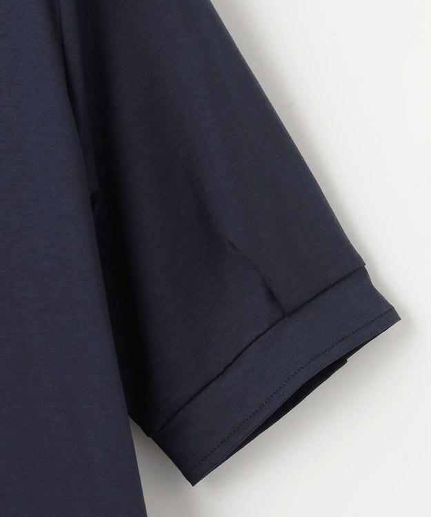 J.PRESS LADIES L 【接触冷感・洗える】プレーティングジャージー ワンピース ネイビー系