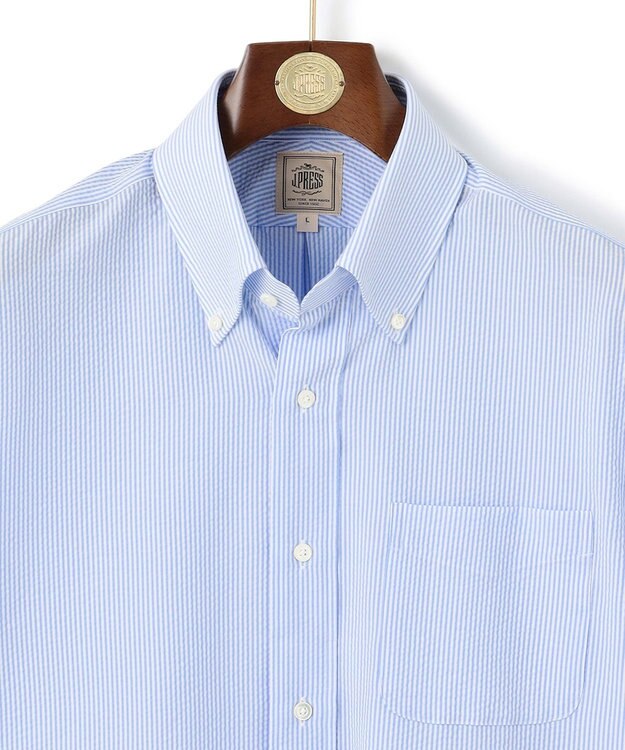 J.PRESS MEN 過酷な夏を乗り切るマストな1着！【 高通気性 / 軽量 / ノンアイロン / 撥水】【BEAT HEAT SYSTEM】半袖シャツ / B.D. サックスブルー系1