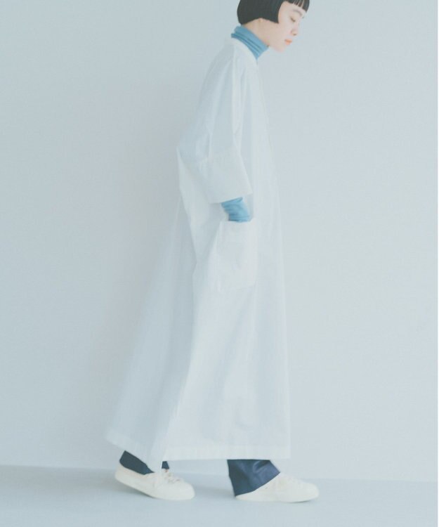 WHITE MAILS 【Kanocoコラボ】ビッグシルエット ワンピース＜洗える・抗菌・消臭・速乾・UVケア＞ オフホワイト
