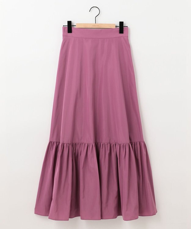 SHARE PARK LADIES 【ウォータープルーフ】　マキシティアードスカート ピンク