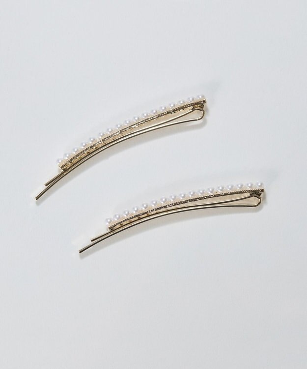 Phoebe <オンワード限定セット>2setプチパールヘアピン×ワンポイントパールピアス ホワイト