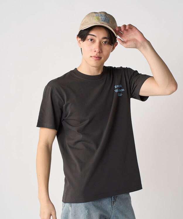 OP／FILA 【Kappa】ウェルネスクラブプリントTシャツ ブラック