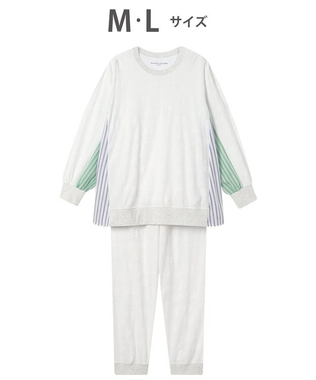 tsumori chisato SLEEP ツモリチサト パジャマ 長袖 長ズボン レディース UDX530/ワコール アイボリー